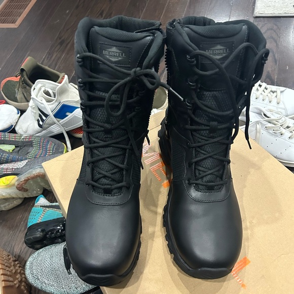 Merrell mens Moab 3 Response 8" Tact Zip Wp Tactical Boot size 12 - Picture 3 of 6